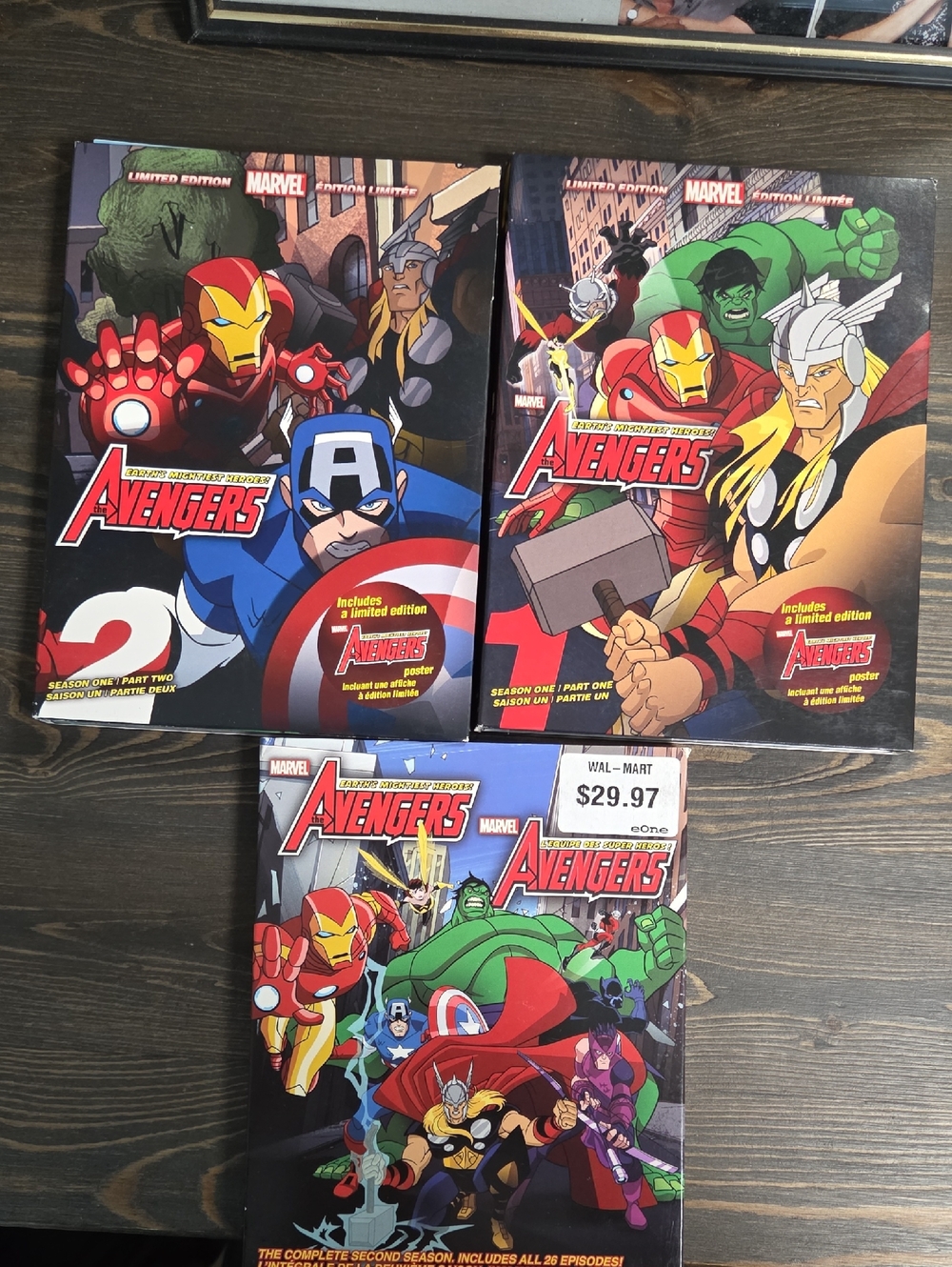 Marvel Avengers Animated DVD Collection Season 1 Parts 1&2 Season 2 Complete